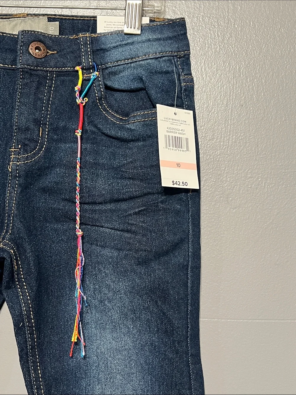 Lucky Brand Zoe Skinny Leg Jeans - Barrier Wash Girl’s Size 10